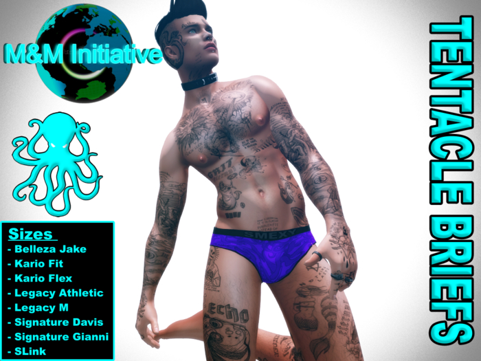 M&M Initiative - Delivery Hud - Tentacle Briefs - Purple
