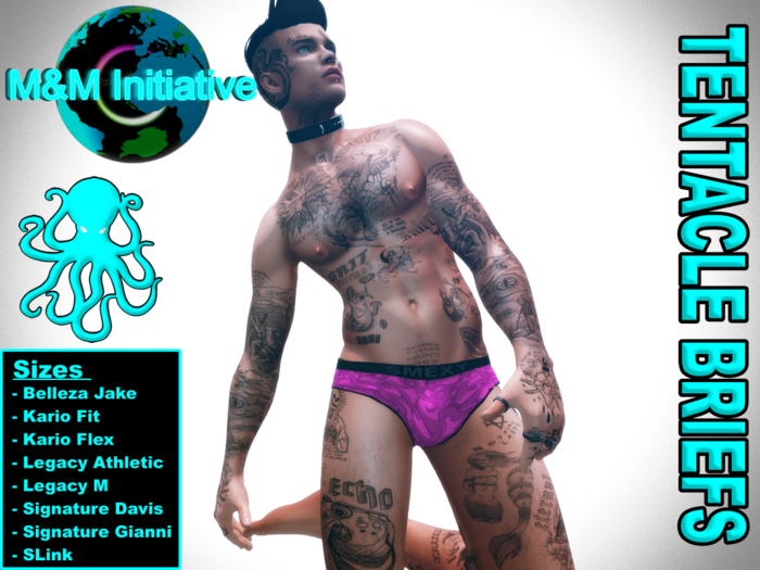 M&M Initiative - Delivery Hud - Tentacle Briefs - Pink