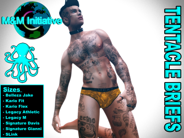 M&M Initiative - Delivery Hud - Tentacle Briefs - Orange