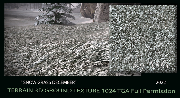 Vita's 3D Ground Texture - SNOW GRASS DECEMBER 2022