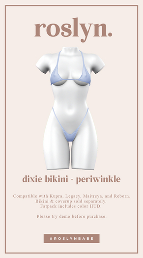 roslyn. dixie bikini. periwinkle