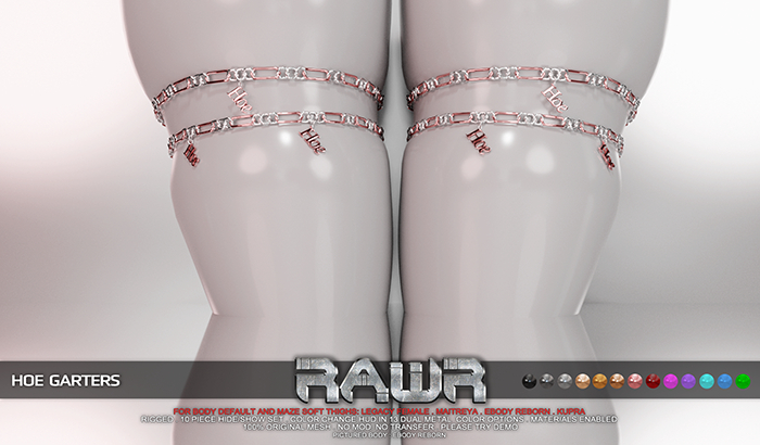 RAWR! Hoe Garters (add me)