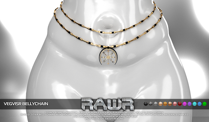RAWR! Vegvisr Bellychain (add me)
