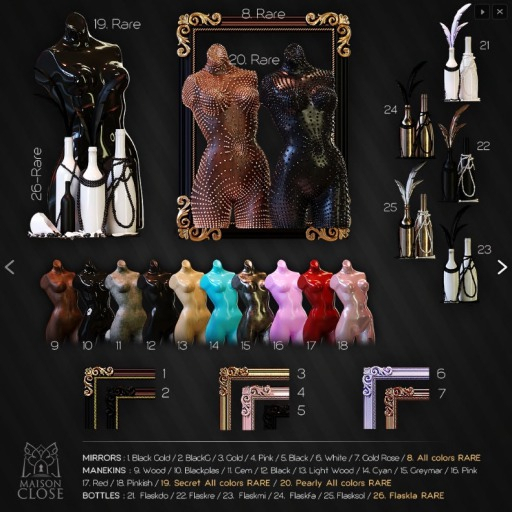 MaisonClose Kinkitsh All colors Mirror - 8 RARE