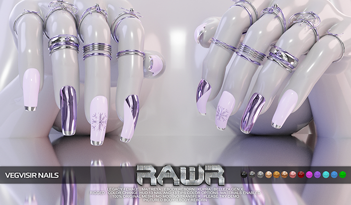 RAWR! Vegvisr Nails DEMO (add me)
