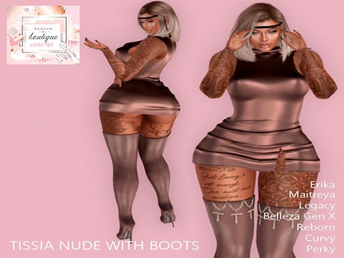 "n'Click Style" DRESS TISSIA NUDE 