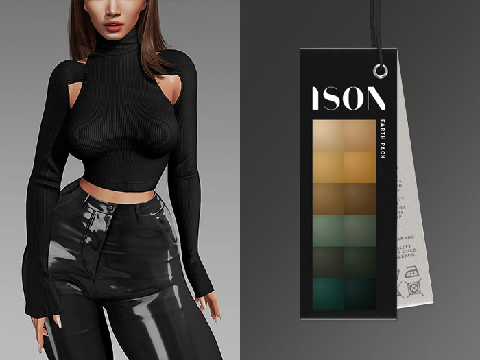 ISON - grandera crop top (earth)