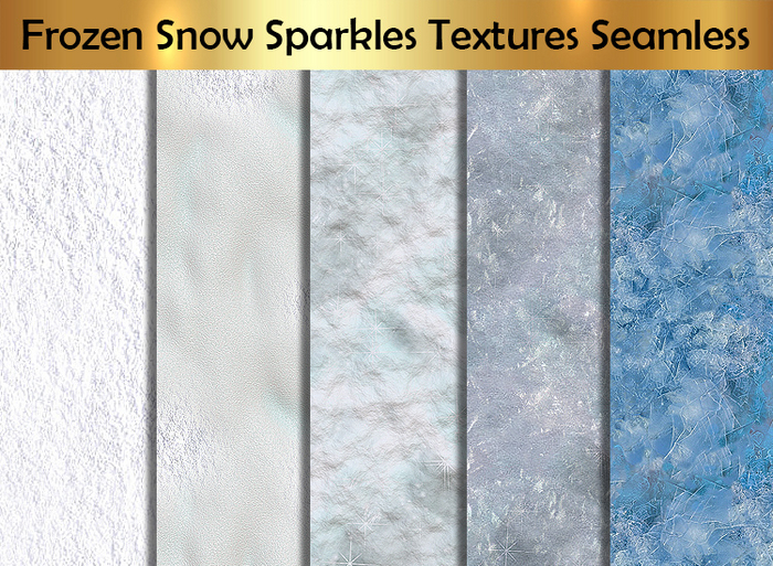 Frozen Snow Sparkles Textures Seamless B