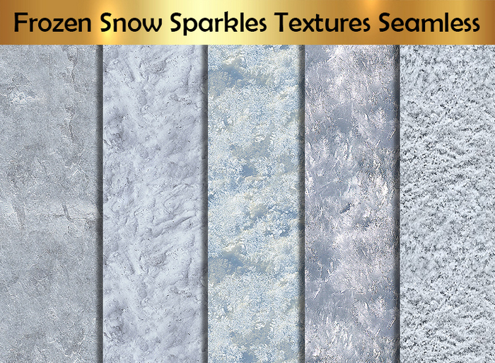 Frozen Snow Sparkles Textures Seamless F