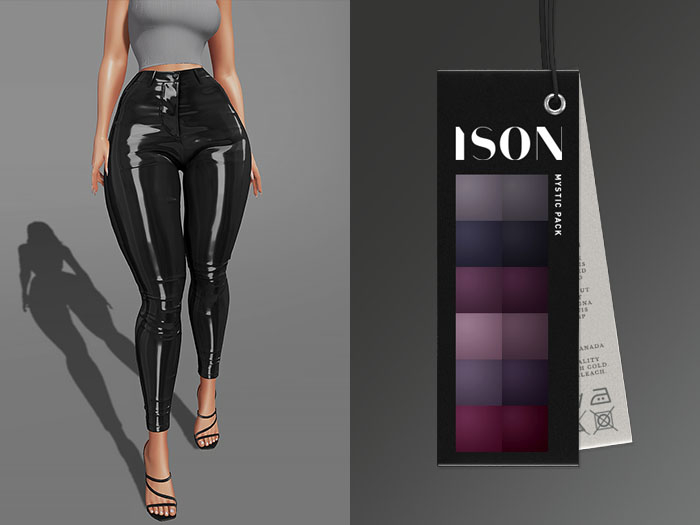 ISON - anika patent leather pants (mystic)
