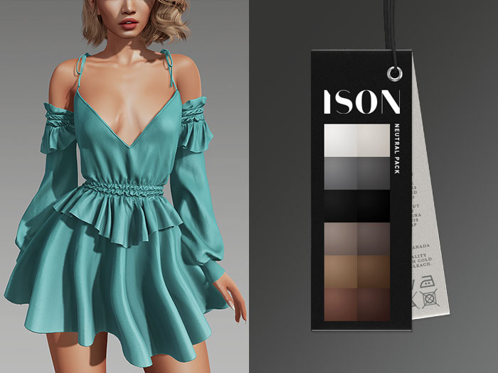 sims 4 cc off the shoulder dress Metal Embellishment Off Shoulder High Slit Gown at The Sims 4 Nexus