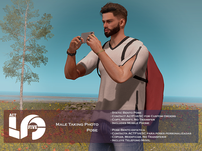 ACT5-1011-Male Taking Photo Pose BOXED