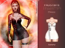 [[ Masoom ]] Frostbite Dress Ivory - Ebody Reborn, Kupra, Legacy, Legacy Perky, Lara, Lara Petite.