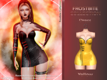 [[ Masoom ]] Frostbite Dress Yellow - Ebody Reborn, Kupra, Legacy, Legacy Perky, Lara, Lara Petite.