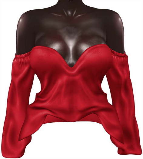 Kaithleen's Kelsey Silk Top - Red