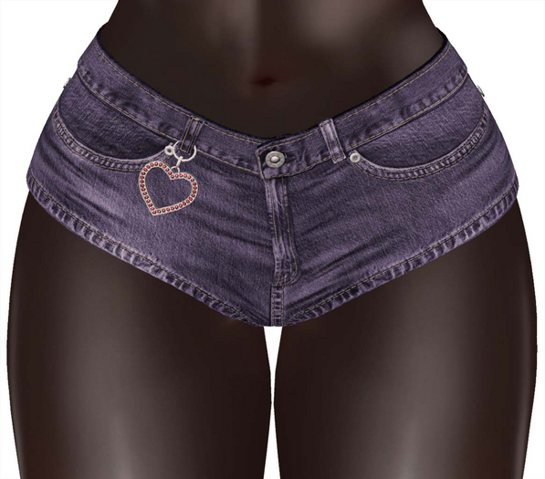 Kaithleen's Kelsey Denim Shorts - Plum