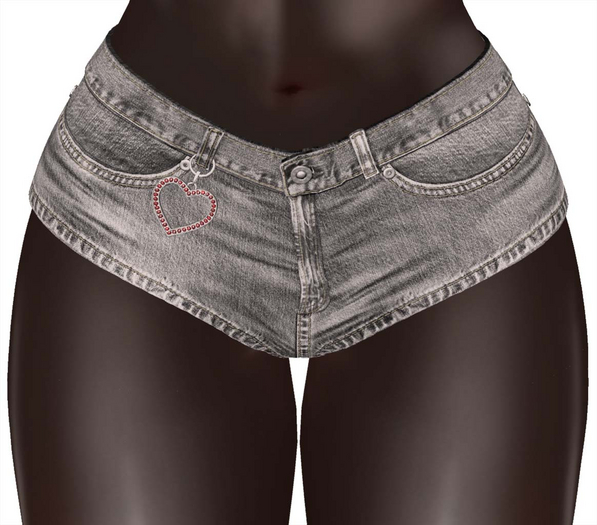 Kaithleen's Kelsey Denim Shorts - Grey