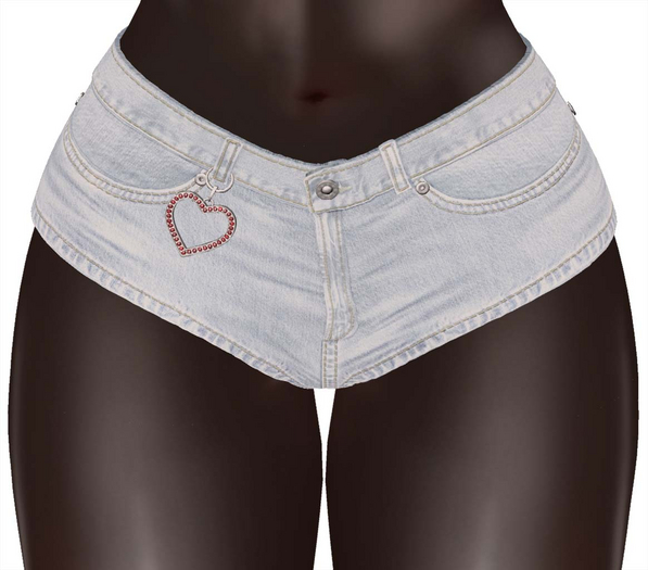 Kaithleen's Kelsey Denim Shorts - Bleached