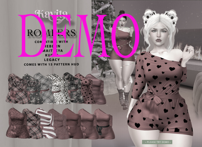 DEMO *Kavita* Rompers RED-
