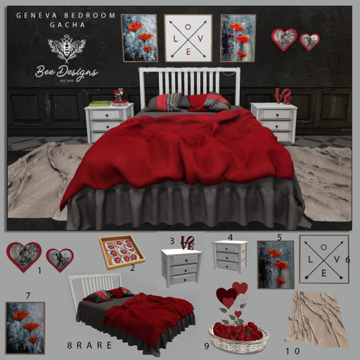 Bee Designs Geneva bedroom gacha 8 RARE