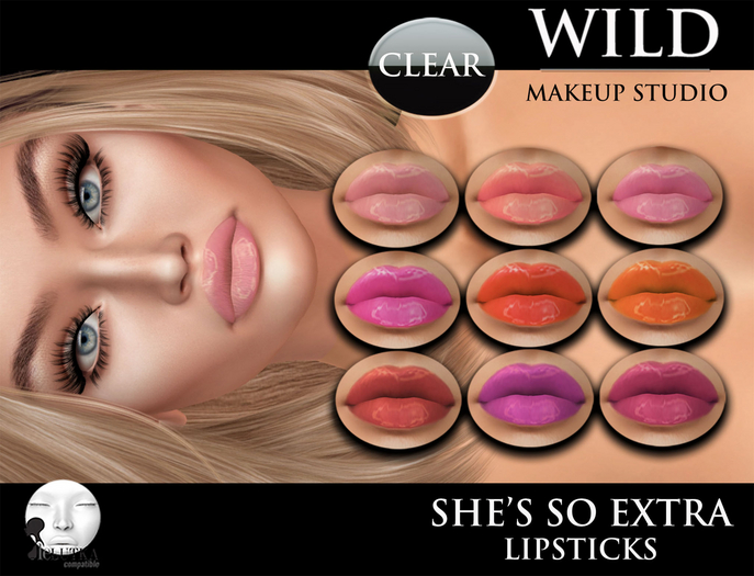 :::WILD:::Makeup Studio She's so Extra Lips LELUTKA/OMEGA/BOM