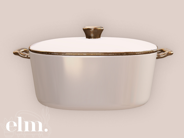 Elm. Laurel's Kitchen Dutch Oven [White]