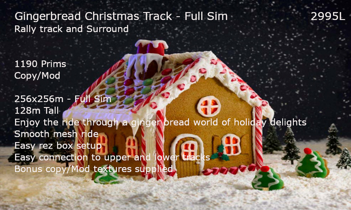 Gingerbread Christmas Track - Full sim