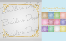 FULL PERM Gold Embellished Pastel Wall Textures