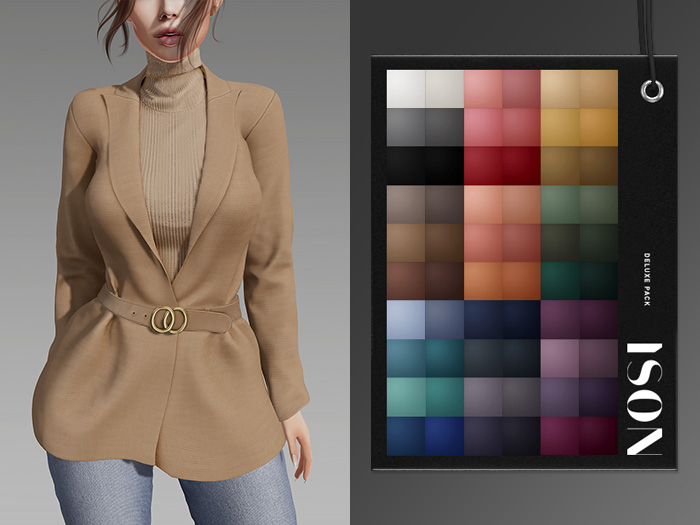 ISON - haylie belted blazer - deluxe