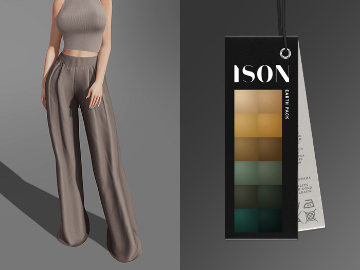 ISON - leilani palazzo pants (earth)