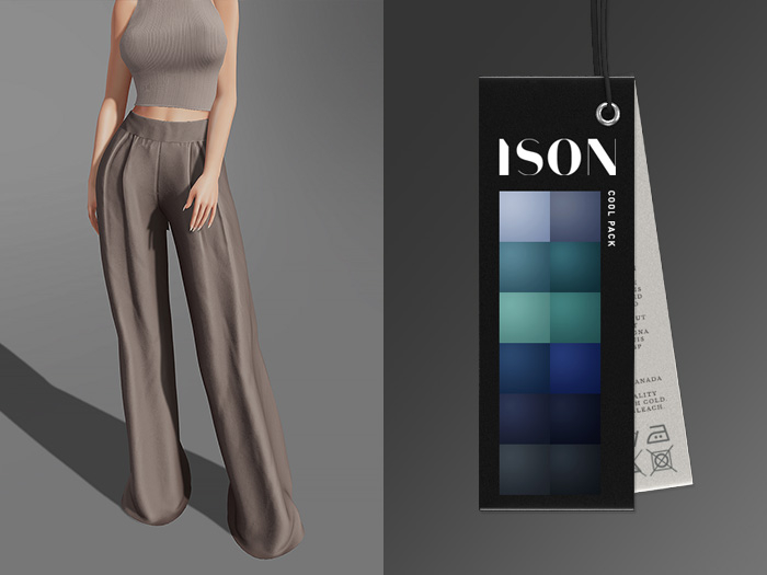 ISON - leilani palazzo pants (cool)