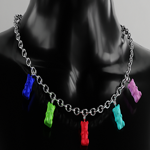 BWOKE "GUMMY BEAR" NECKLACE