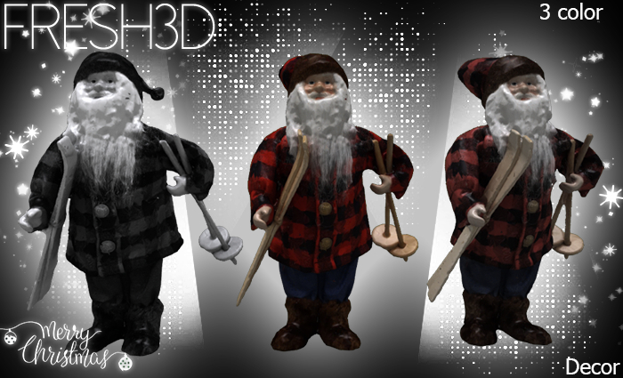 FRESH3D Ski Santa