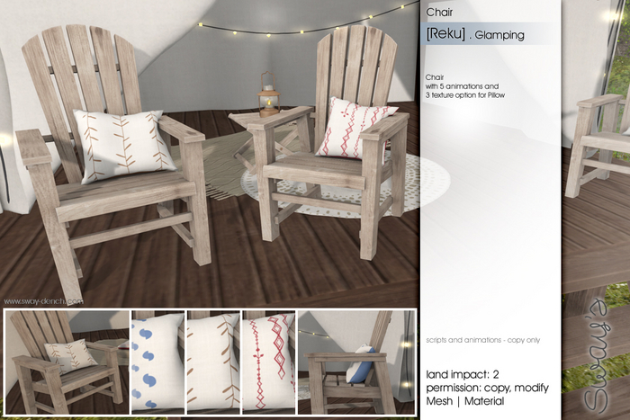 Sway's [Reku] Glamping . Chair