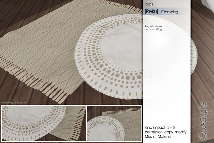 Sway's [Reku] Glamping . Rugs