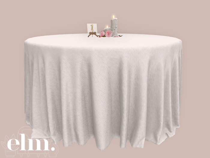 Elm. "The Reception" Table & Centerpiece
