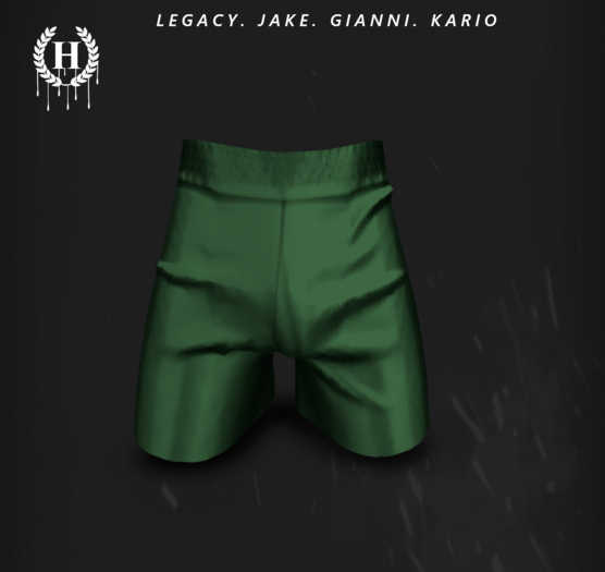[H.] LUX SHORTS GRN- Unpack.