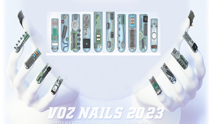 25.[VOZ] Electronic Components Nails - Maitreya - RARE