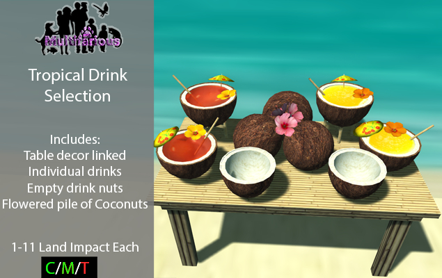 *M* Tropical Drink Selection