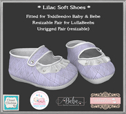 *CC* TD B/Bebe/Unrigged soft Baby Shoes *Lilac* (WEAR)
