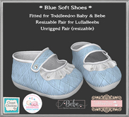 *CC* TD B/Bebe/Unrigged Soft Baby Shoes *Blue* (WEAR)
