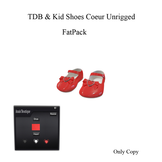 TDB & Kid Shoes Coeur Unrigged Red