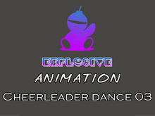 Explosive animation - Cheerleader dance 03 Full Perm