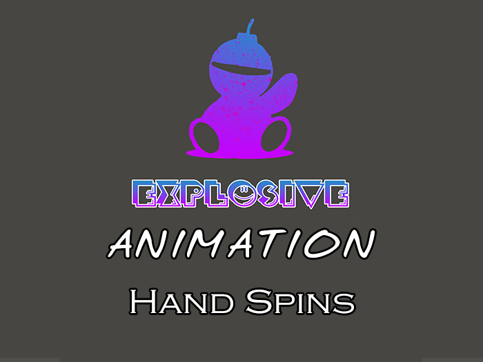 Explosive animation - Hand Spins Full Perm