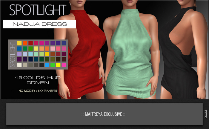 SPOTLIGHT - NADJA DRESS (DEMO Available In-World) 