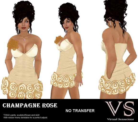 (VS) CHAMPAGNE ROSE - ELEGANT DRESS