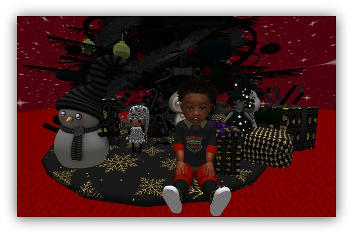 MERCI~GOTHIC GOLD CHRISTMAS TREE