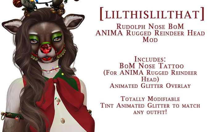 [lilthislilthat] Rudolph Nose & Glitter 