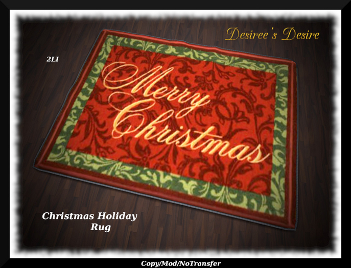 ::::Desiree's Desire:::: Christmas Holiday Rug