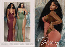 Rosary. Lindsay . Satin Fat Pack
